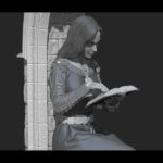 1701-sculpture-of-a-maiden-reading-laslo-forgach